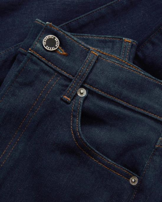  베로니카비어드 데님 팬츠 베로니카 비어드 크로스비 하이라이즈 와이드 레그 진 인디고 린스 - VERONICA BEARD