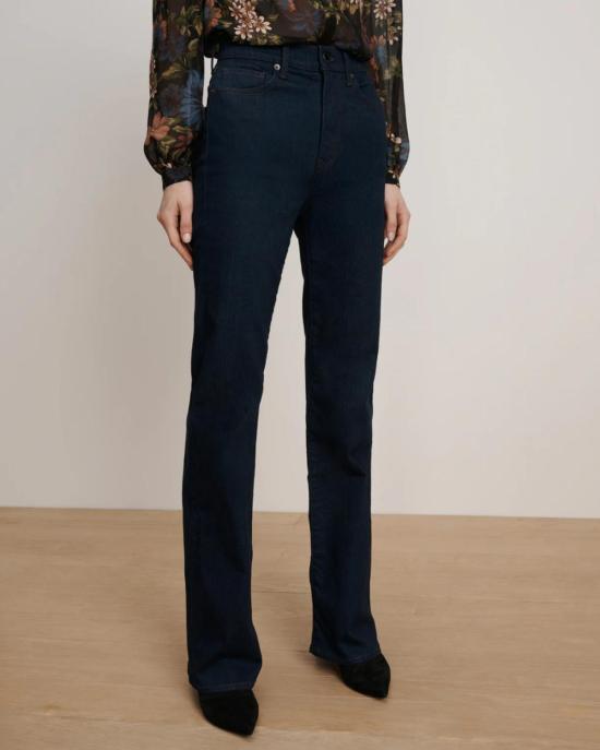  베로니카비어드 데님 팬츠 베로니카 비어드 크로스비 하이라이즈 와이드 레그 진 인디고 린스 - VERONICA BEARD