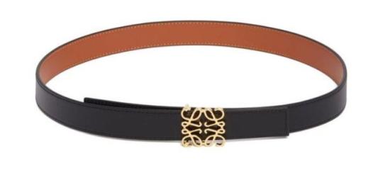 26SS 로에베 가죽 벨트 E821Z20X02 2544 TAN BLACK GOLD - LOEWE