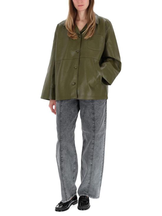 25FW 바움 운드 페르드가르텐 가죽 자켓 24441 C5040 GREEN - BAUM UND PFERDGARTEN