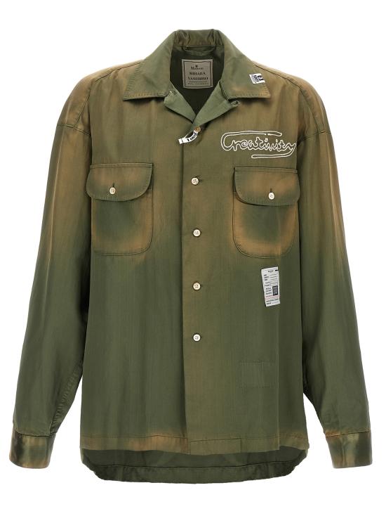 25FW 메종 미하라 야스히로 긴팔 셔츠 J15SH183KHAKI Green