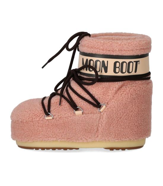 25FW 문부츠 아이콘 나일론 로우 부츠 80D1409700 36 38 Pink - MOON BOOT