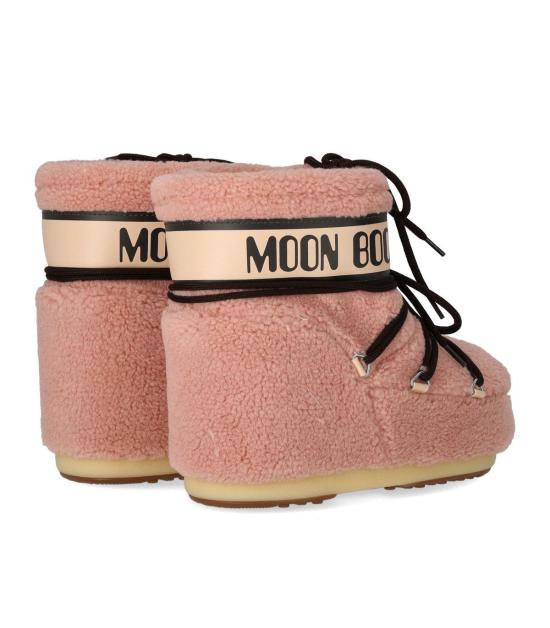 25FW 문부츠 아이콘 나일론 로우 부츠 80D1409700 36 38 Pink - MOON BOOT