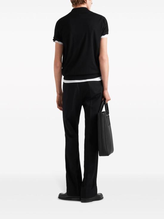 25FW 프라다 폴로 티셔츠 UMB267S212 1ZLEF0002 Black - PRADA