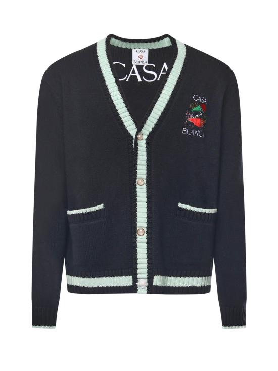 25FW 카사블랑카 스웨터 MPF25KW100101 Black