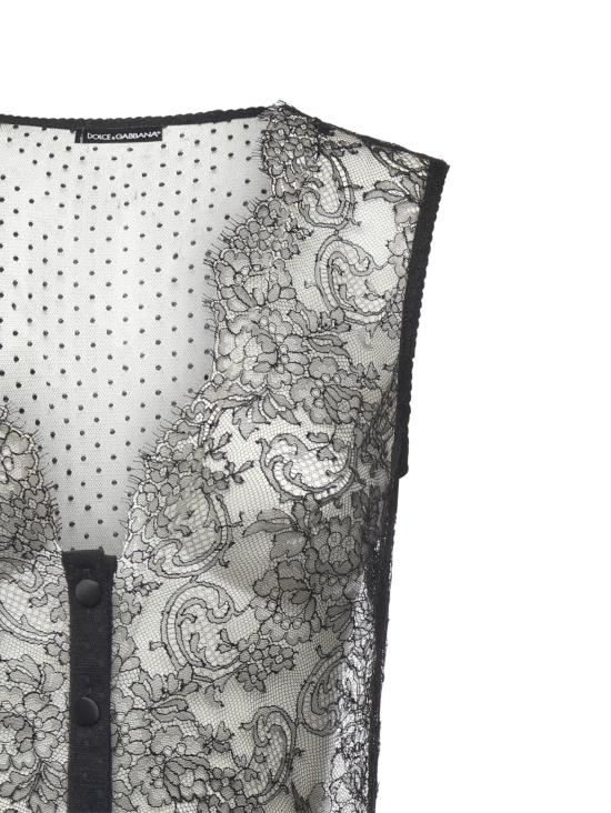 25FW 돌체앤가바나 바디수트 티셔츠 O9A21T ON0ALN0000 Black - DOLCE & GABBANA