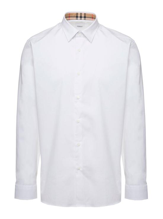 25FW 버버리 스트레치 코튼 셔츠 8071465A1464 White