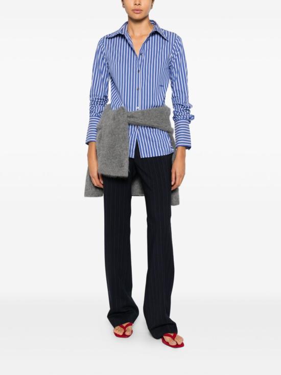 25FW 핑코 스트레이트 팬츠 PITA105671 A2QVEZ1 Blu bianco - PINKO