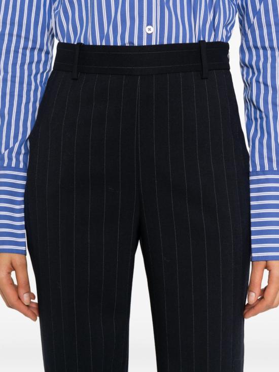 25FW 핑코 스트레이트 팬츠 PITA105671 A2QVEZ1 Blu bianco - PINKO