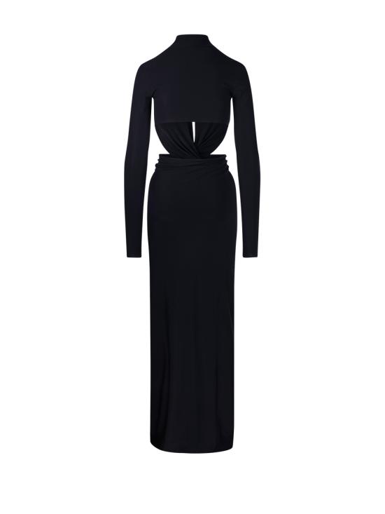 25FW 아마주인 롱 원피스 11LEOUDB DEEP BLACK - AMAZUIN