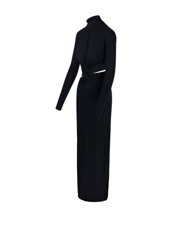 25FW 아마주인 롱 원피스 11LEOUDB DEEP BLACK - AMAZUIN