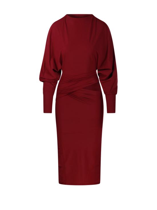 25FW 아마주인 미디 원피스 11KARUBU BURGUNDY