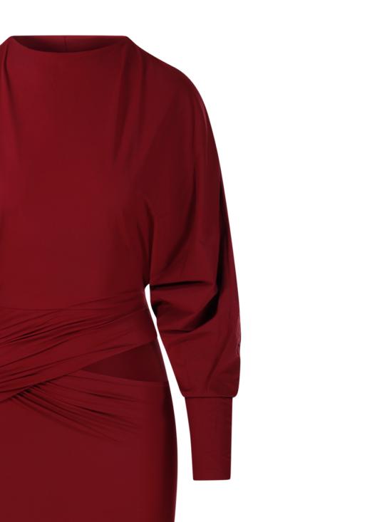 25FW 아마주인 미디 원피스 11KARUBU BURGUNDY - AMAZUIN