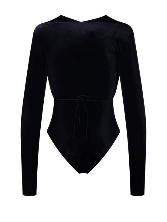 25FW 아마주인 바디수트 티셔츠 11MARUVJB JET BLACK - AMAZUIN