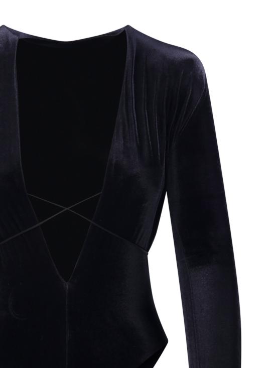 25FW 아마주인 바디수트 티셔츠 11MARUVJB JET BLACK - AMAZUIN