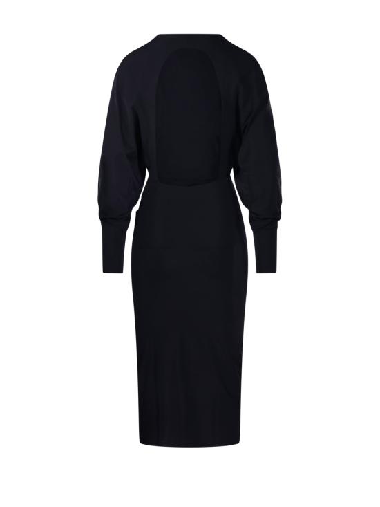 25FW 아마주인 미디 원피스 11KARUDB DEEP BLACK - AMAZUIN