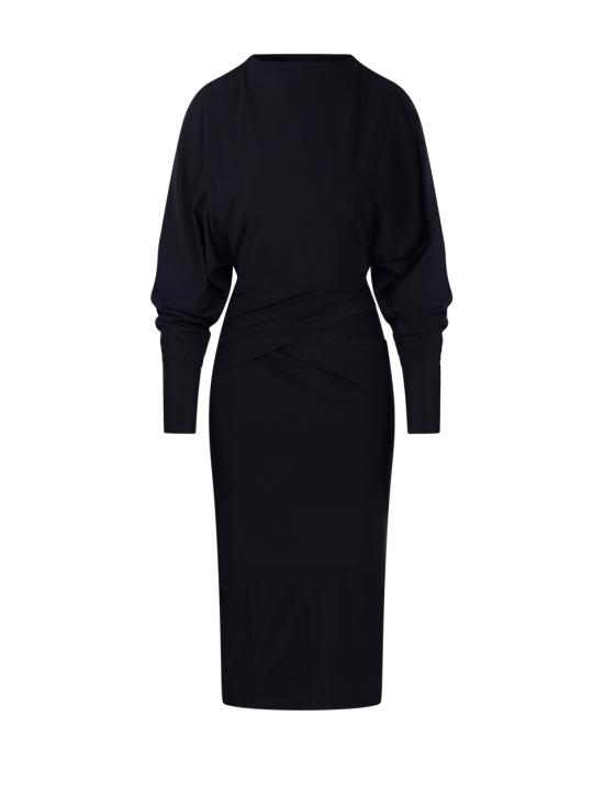 25FW 아마주인 미디 원피스 11KARUDB DEEP BLACK