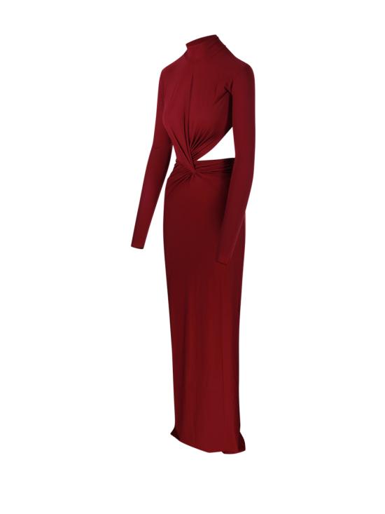 25FW 아마주인 롱 원피스 11LEOUBU BURGUNDY - AMAZUIN