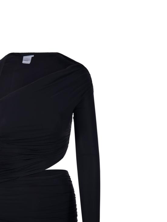 25FW 아마주인 숏 원피스 11PATUDB DEEP BLACK - AMAZUIN