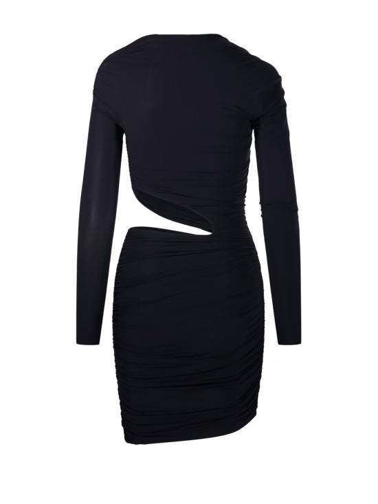 25FW 아마주인 숏 원피스 11PATUDB DEEP BLACK - AMAZUIN