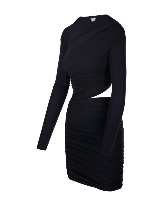 25FW 아마주인 숏 원피스 11PATUDB DEEP BLACK - AMAZUIN