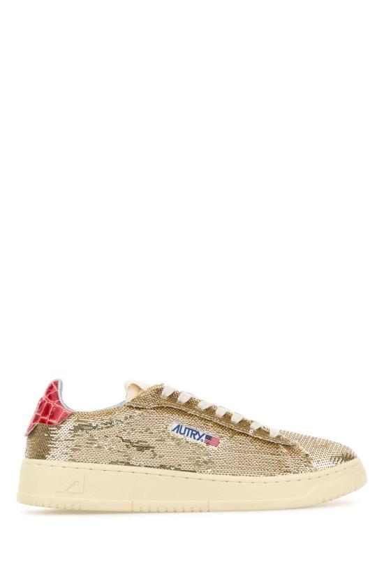 25FW 오트리 달라스 로우 고트스킨 스니커즈 ADLW TI03 Gold