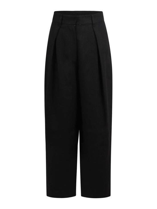  에스막스마라 스트레이트 팬츠 2519131113600000 Black