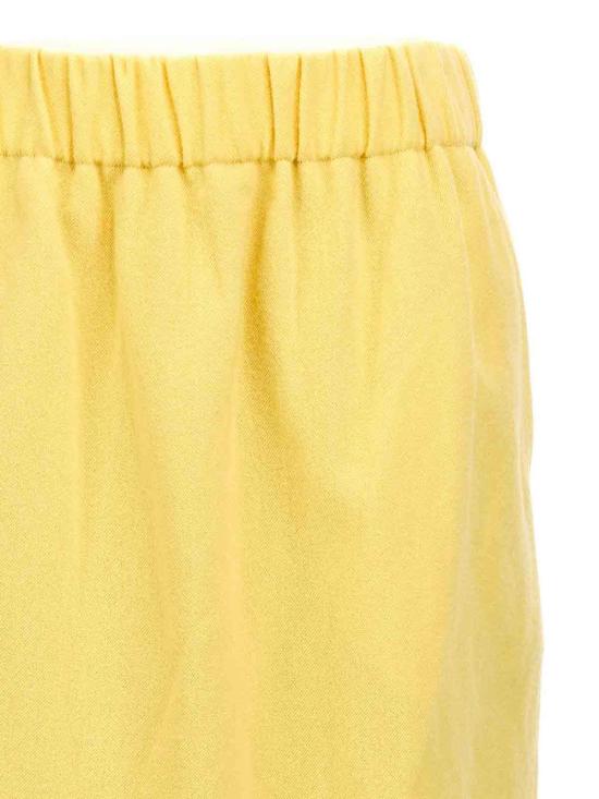  드리스 반 노튼 미디 스커트 2420108409346200 Yellow - DRIES VAN NOTEN