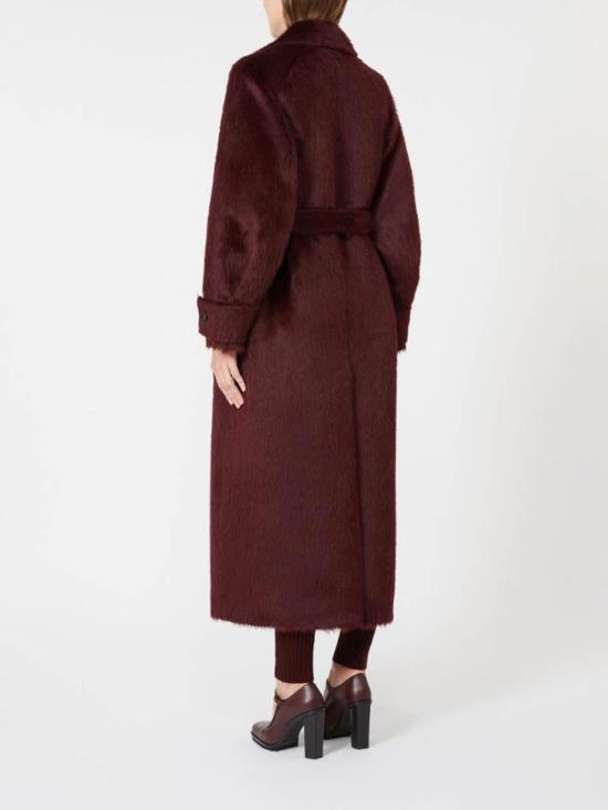  막스마라 Albata 알파카 울 코트 2521016373600003 Dark Red - MAX MARA
