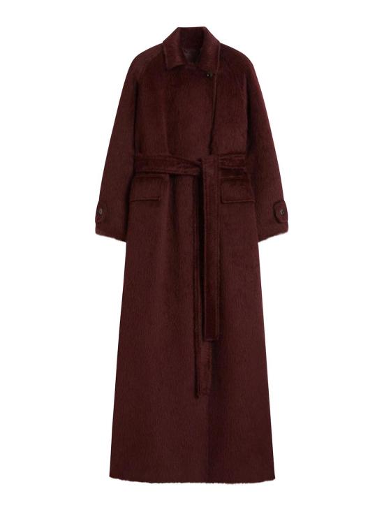  막스마라 Albata 알파카 울 코트 2521016373600003 Dark Red