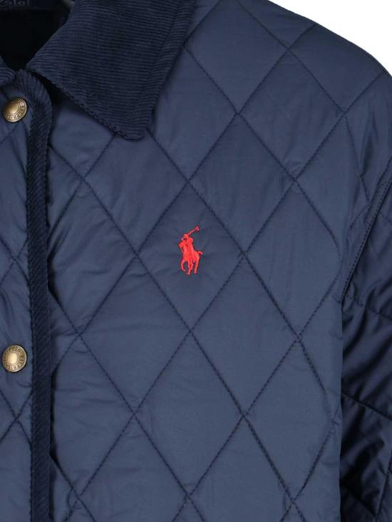  폴로 랄프로렌 로고 자수 다운 코트 211971180003 Blue - POLO RALPH LAUREN