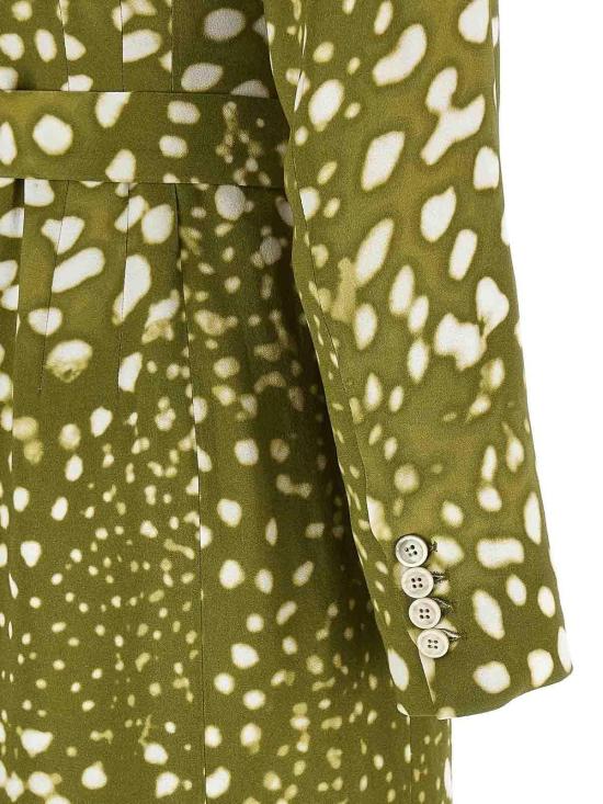 26SS 드리스 반 노튼 미디 스커트 2510110031013600 Green - DRIES VAN NOTEN