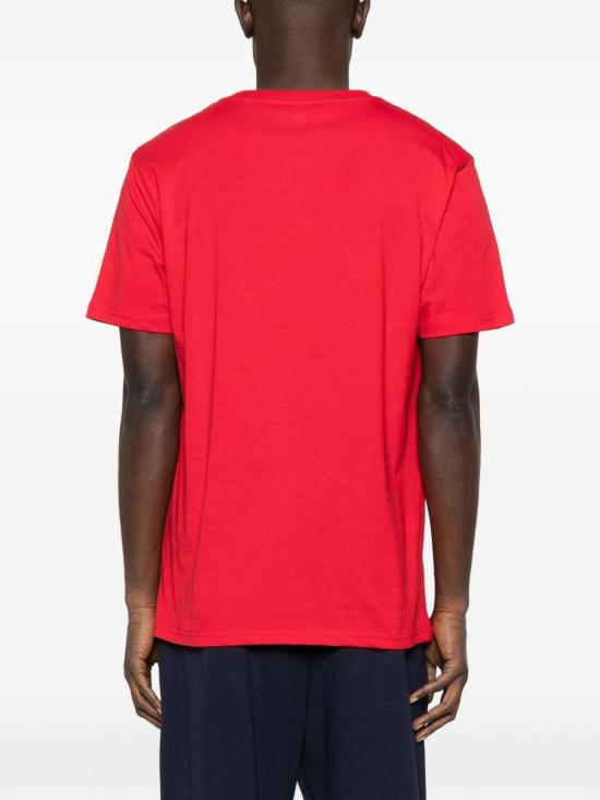  모스키노 반팔 티셔츠 070493120110 Red - MOSCHINO