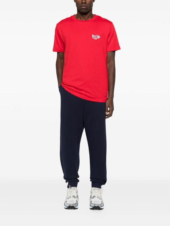  모스키노 반팔 티셔츠 070493120110 Red - MOSCHINO