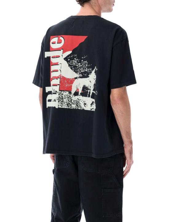 25FW 루드 반팔 티셔츠 RHFW25TT030123159 Black - RHUDE