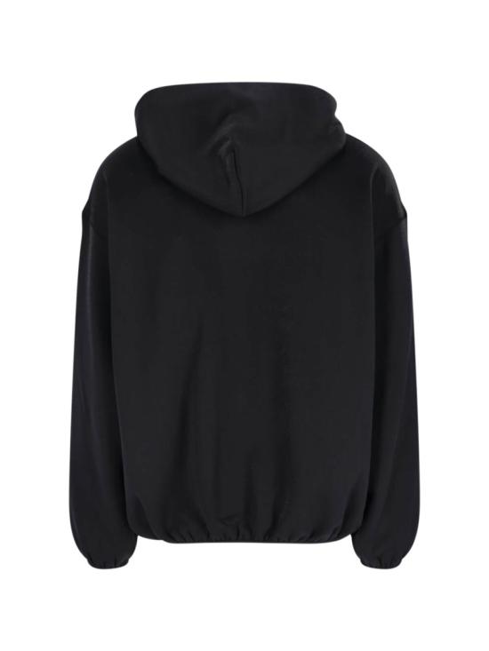 25FW 카사블랑카 후드 티셔츠 U AW25 JTP 426 01 MBLACK Black - CASABLANCA
