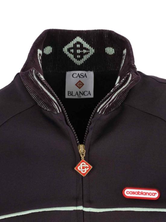 25FW 카사블랑카 자켓 M AW25 JTP 422 01AUBERGINE Black - CASABLANCA