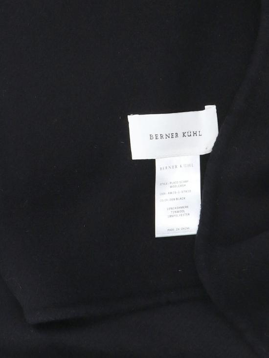 25FW 베르너 퀼 머플러/스카프 1 57A10009 Black - BERNER KUHL
