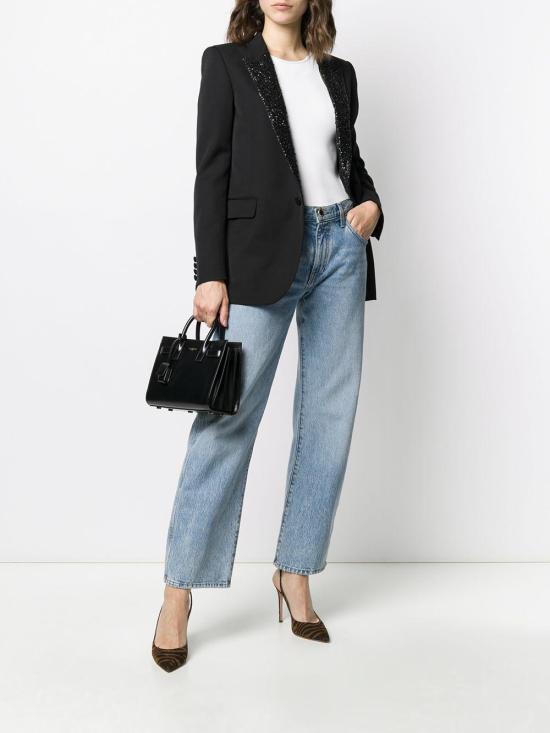  생로랑 스무스 레더 클래식 삭 드 주르 나노 39203502G9W 1000 black - SAINT LAURENT