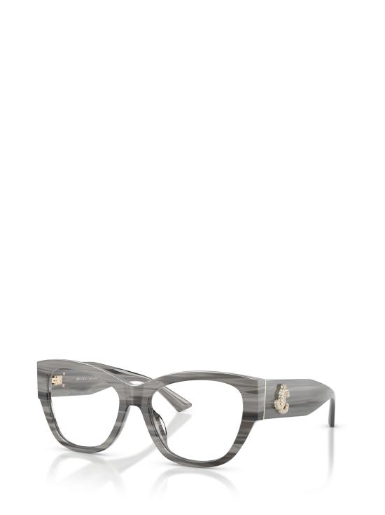 26FW 지미추 안경 JC3033BU 5063 STRIPED BLACK - JIMMY CHOO