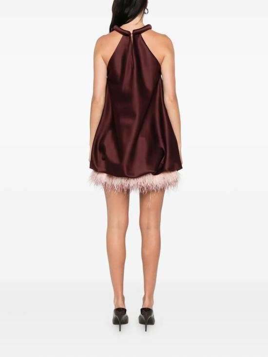 25FW ROSANNA OCAMPO 롱 원피스 RO076BGD Bordeaux - ROSANNA OCAMPO