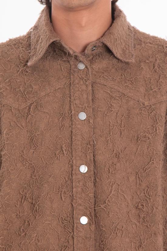 25FW 하이쿠레 긴팔 셔츠 HEW06090 GF168 T0003 Beige - HAIKURE