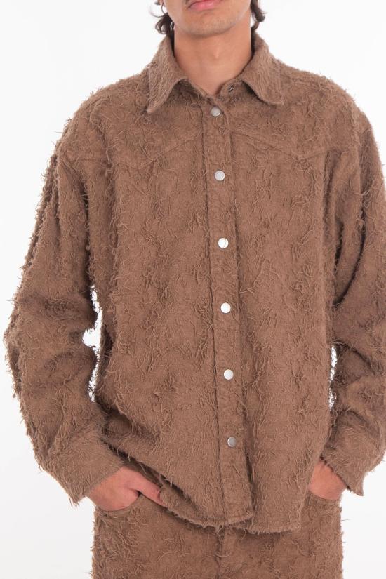 25FW 하이쿠레 긴팔 셔츠 HEW06090 GF168 T0003 Beige - HAIKURE