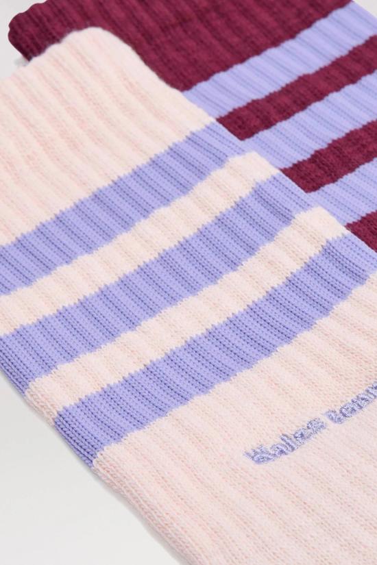 25FW 아디다스 X 웨일즈 보너 양말 KD7727 MAROON WONDER QUARTZ Burgundy - ADIDAS X WALES BONNER