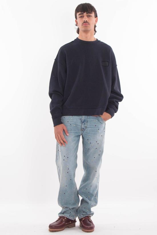 25FW 뉴 암스테르담 서프 어쏘시에이션 긴팔 티셔츠 2502116001 NIGHT Blue - NEW AMSTERDAM SURF ASSOCIATION