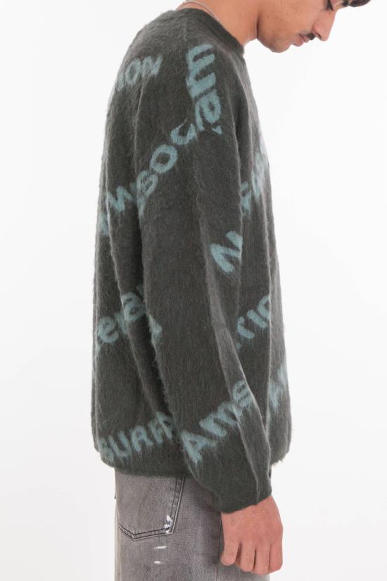 25FW 뉴 암스테르담 서프 어쏘시에이션 스웨터 2502029002 SHARK GREEN TEAL Green - NEW AMSTERDAM SURF ASSOCIATION