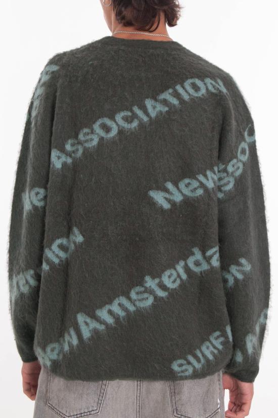 25FW 뉴 암스테르담 서프 어쏘시에이션 스웨터 2502029002 SHARK GREEN TEAL Green - NEW AMSTERDAM SURF ASSOCIATION