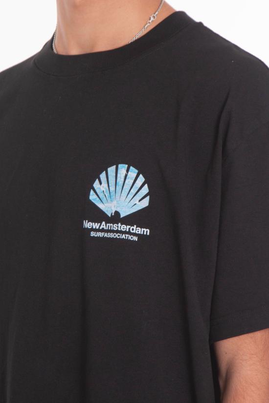 25FW 뉴 암스테르담 서프 어쏘시에이션 반팔 티셔츠 2502071001 BLACK Black - NEW AMSTERDAM SURF ASSOCIATION
