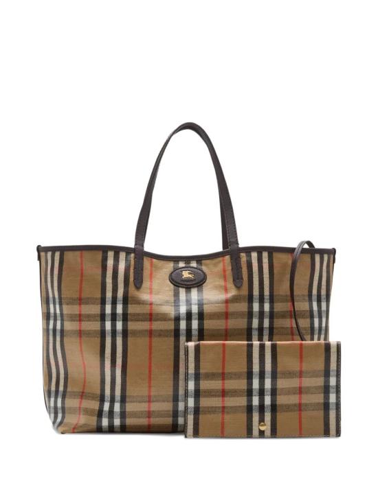 26FW 버버리 하이랜드 미디움 토트백 8112222 SAND DOM - BURBERRY