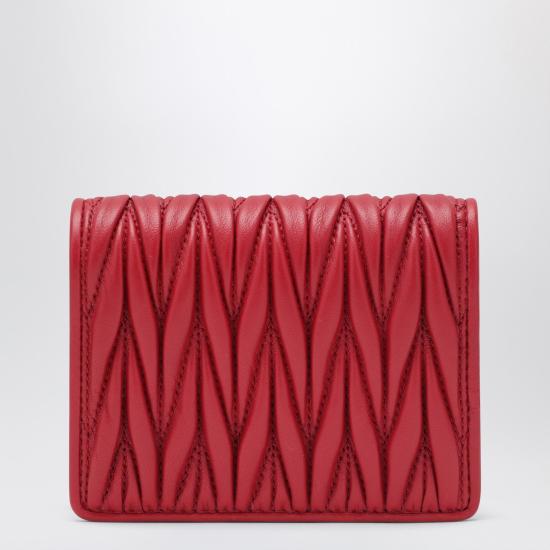 26SS 미우미우 지갑 5MV204AFPP Red - MIU MIU